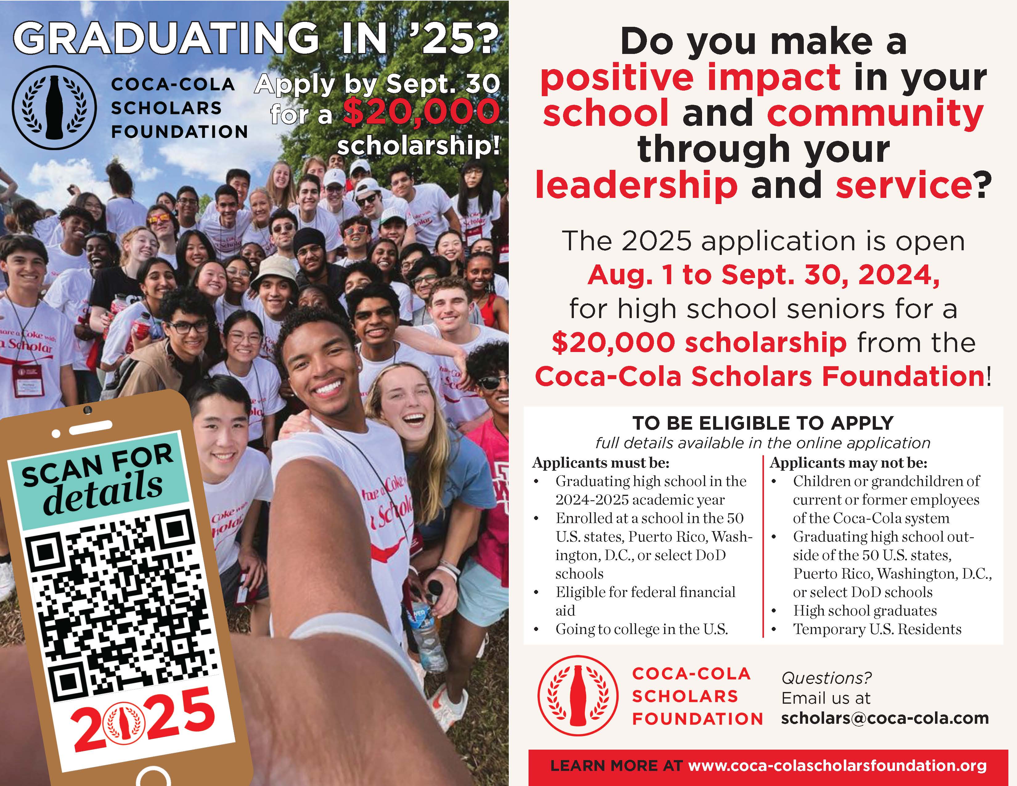 Empowering Tomorrow's Leaders: The Coca-Cola Scholars Foundation Scholarship Program - XIII. Diverse and Inclusive Initiatives Supported by the Coca-Cola Scholars Foundation